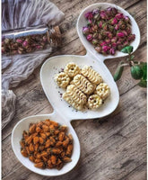 Wilmax Porzellan Servierteller, rund, 37 cm, 3-geteilt, WL-992416/A